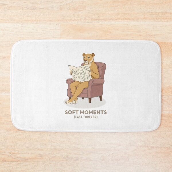 Item preview, Vintage Lioness Reading Newspaper Retro Cozy Art designed and sold by Cozy Vintage Animal.