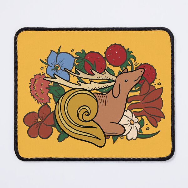 Item preview, Cute Medieval Snail Stag Illustration Design designed and sold by MariOyama.