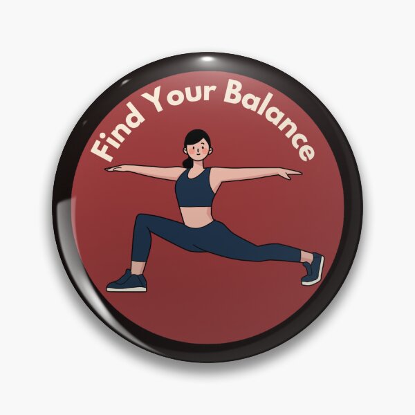 Item preview, Minimalist Yoga Warrior Pose Sticker - Pilates Mindfulness Wellness Art designed and sold by Akira Design Store.
