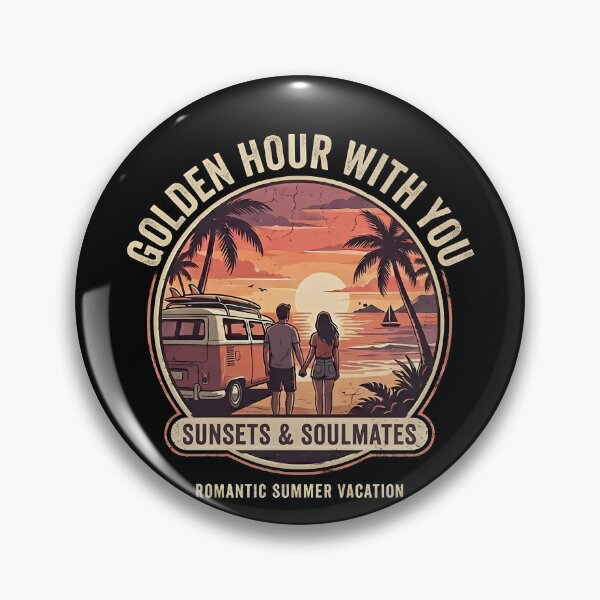 Item preview, Golden Hour With You Romantic Summer Vacation Couple Design designed and sold by RoyesButler.