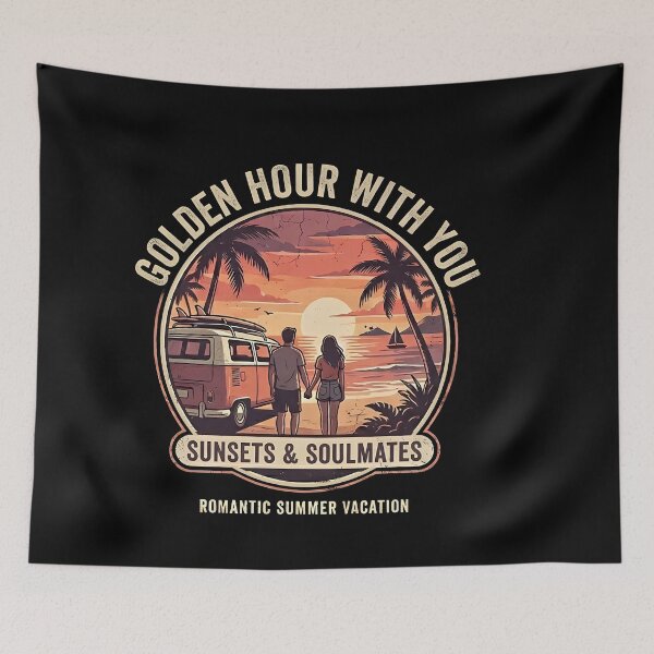 Item preview, Golden Hour With You Romantic Summer Vacation Couple Design designed and sold by RoyesButler.