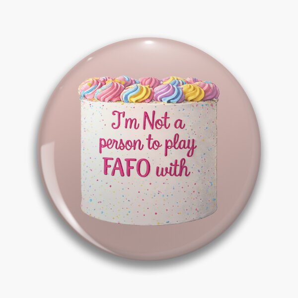 Item preview, FAFO Rainbow Birthday Cake  designed and sold by Chicken Dinner Studio.
