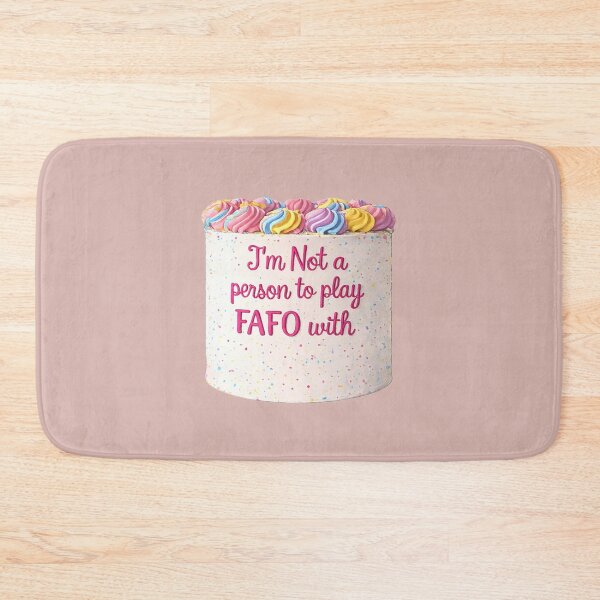 Item preview, FAFO Rainbow Birthday Cake  designed and sold by Chicken Dinner Studio.