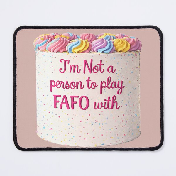 Item preview, FAFO Rainbow Birthday Cake  designed and sold by Chicken Dinner Studio.