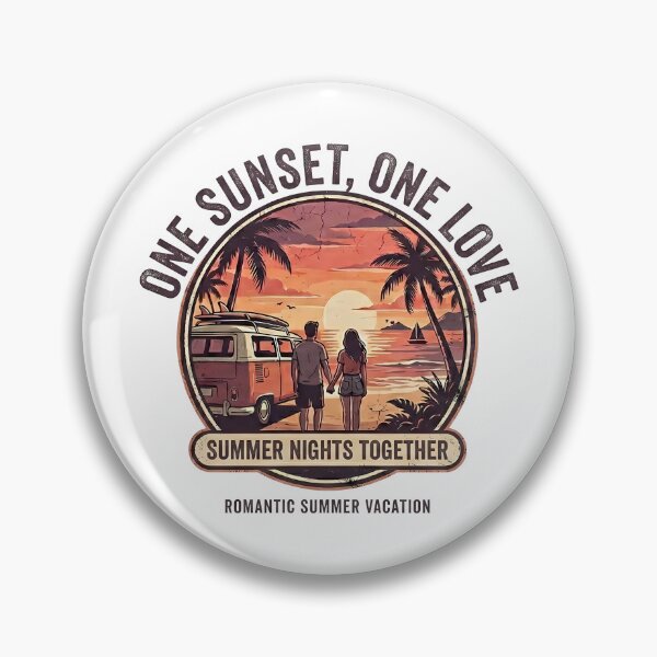 Item preview, One Sunset, One Love Romantic Summer Vacation Couple Design designed and sold by RoyesButler.
