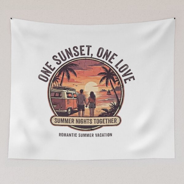Item preview, One Sunset, One Love Romantic Summer Vacation Couple Design designed and sold by RoyesButler.