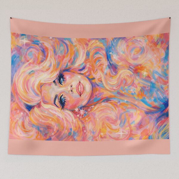 Item preview, Electric Pastel Glam Portrait designed and sold by Chicken Dinner Studio.