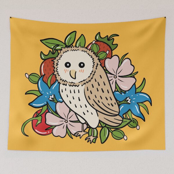 Item preview, Cute Medieval Owl Illustration Design designed and sold by MariOyama.