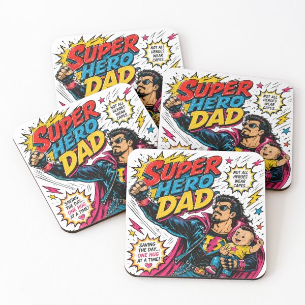Item preview, Superhero Dad Comic Book Style Retro Vintage designed and sold by JonelleTshirts.