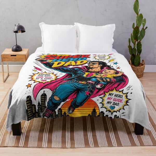 Item preview, Superhero Dad Comic Book Style Retro Vintage designed and sold by JonelleTshirts.