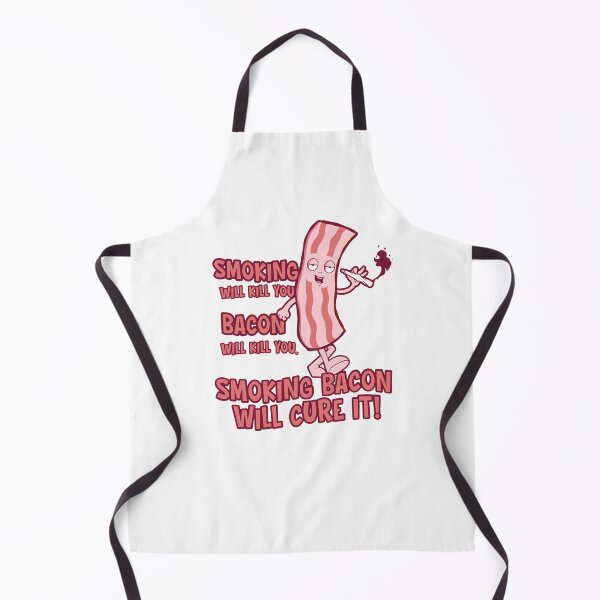 Item preview, Smoking bacon cartoon stoner - Bacon weed pun designed and sold by messy-nessie.