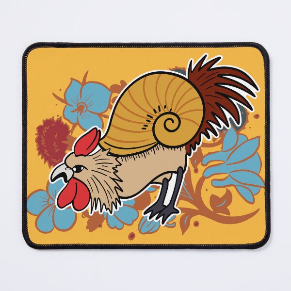 Item preview, Cute Medieval Snail Rooster Illustration Design designed and sold by MariOyama.