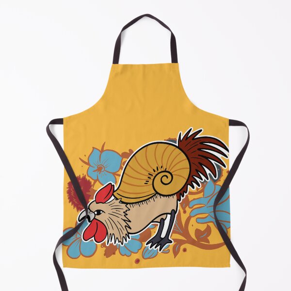 Item preview, Cute Medieval Snail Rooster Illustration Design designed and sold by MariOyama.