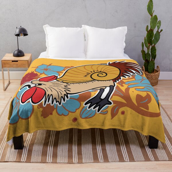 Item preview, Cute Medieval Snail Rooster Illustration Design designed and sold by MariOyama.