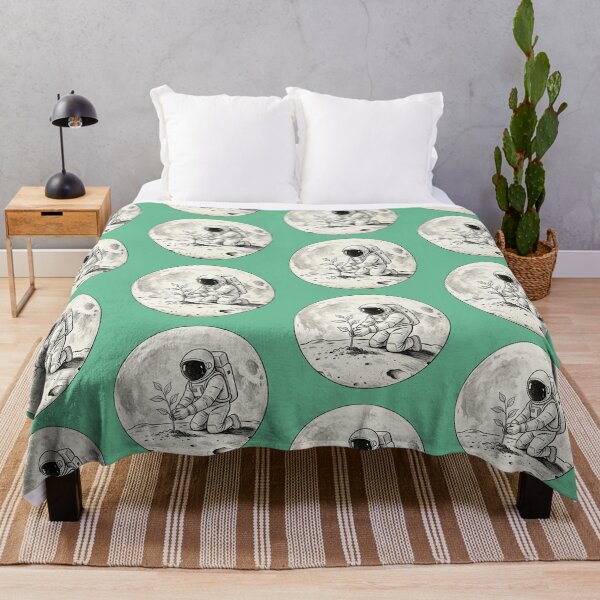 Item preview, Astronaut Planting Tree on Moon – Space and Nature Art designed and sold by TeyArtWork.