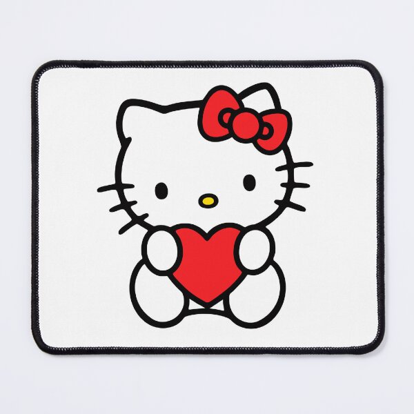 Item preview, Cute Kitty Holding Heart Kawaii Cat Valentine Aesthetic Cartoon Sticker designed and sold by Pinpondesigns.