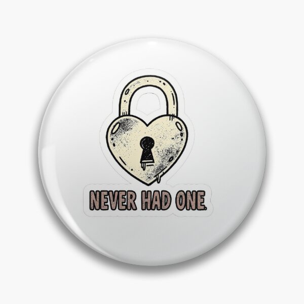 Item preview, Heart Lock Never Had One Sticker designed and sold by uglyAFstickers.
