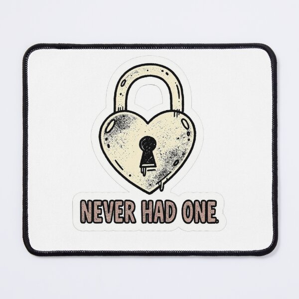 Item preview, Heart Lock Never Had One Sticker designed and sold by uglyAFstickers.