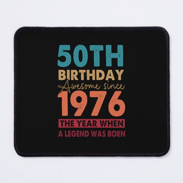 Item preview, 50th Birthday Vintage 1976 50 Years of Being Awesome Retro Birthday Gift designed and sold by FernaRoje.