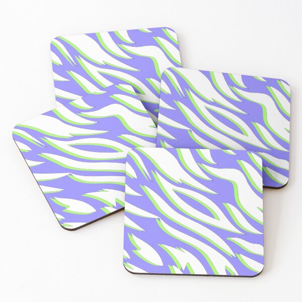 Item preview, Neon Tiger Stripes Cyberpunk Zebra Pattern designed and sold by GenZFashion000.