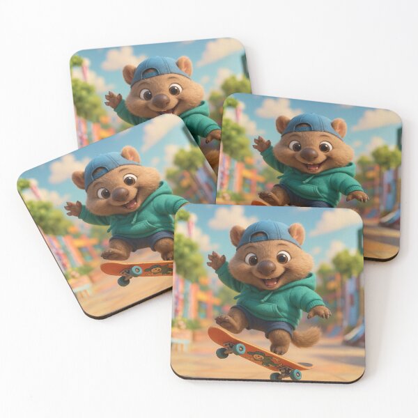 Item preview, Skater Wombat designed and sold by Sillytoe.