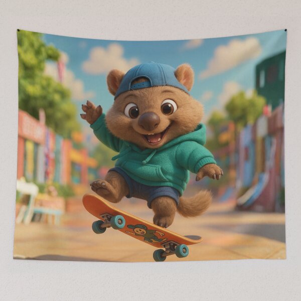 Item preview, Skater Wombat designed and sold by Sillytoe.