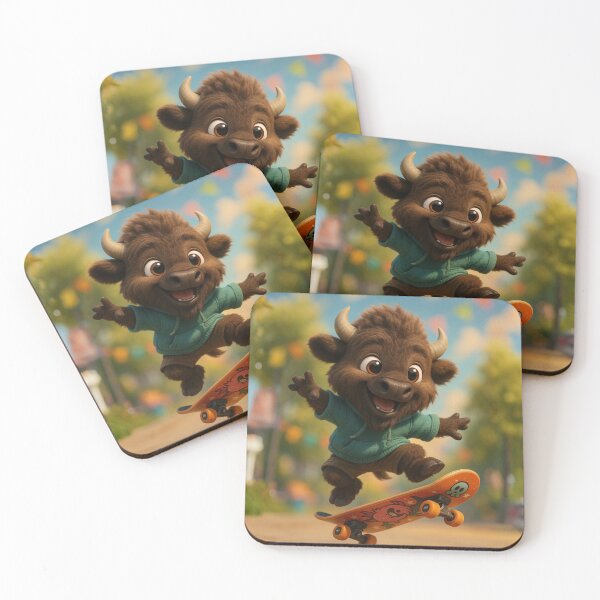 Item preview, Skater Wood Bison designed and sold by Sillytoe.