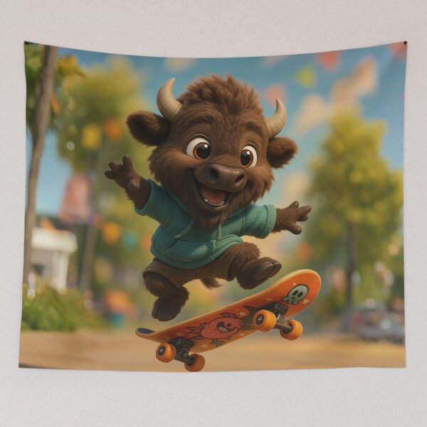 Item preview, Skater Wood Bison designed and sold by Sillytoe.