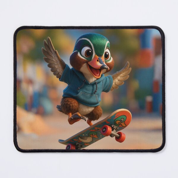 Item preview, Skater Wood Duck designed and sold by Sillytoe.