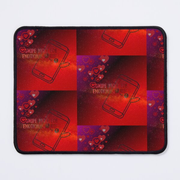 Item preview, Swipe Right for Emotional Trauma – Funny Valentine Design designed and sold by kerissfantasyart .