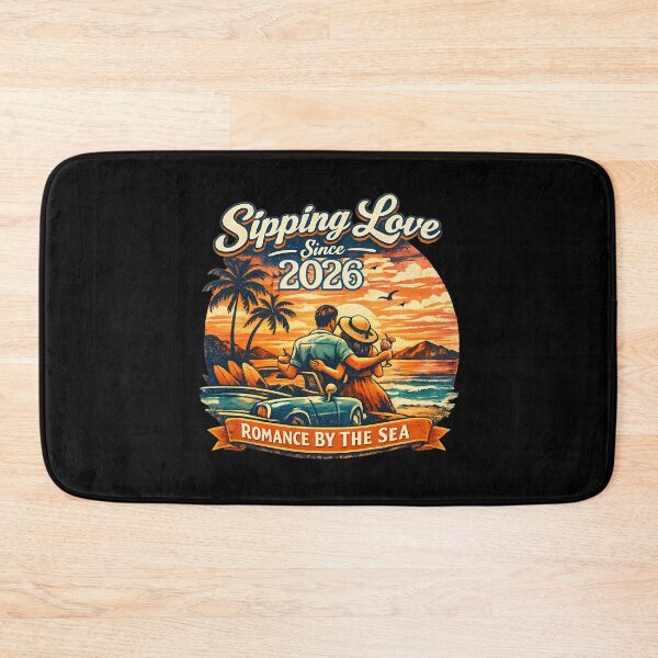 Item preview, Sipping Love Since 2026 Romantic Summer Vacation Couple Design designed and sold by RoyesButler.
