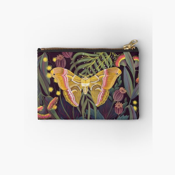 Item preview, Sunny Atlas Moth on Eucalyptus Gouache Painting designed and sold by heidiherreraart.