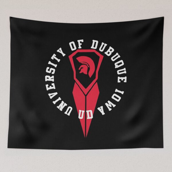 Item preview, University of Dubuque Iowa Spartans Red Shield Emblem designed and sold by BLVDCOLLEGE.