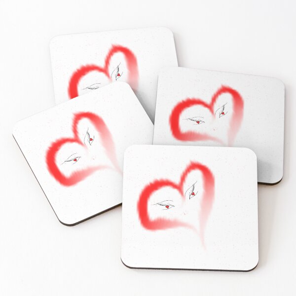 Item preview, Chibi cute heart drops– Romantic Heart Blossom Digital Art” designed and sold by kerissfantasyart .
