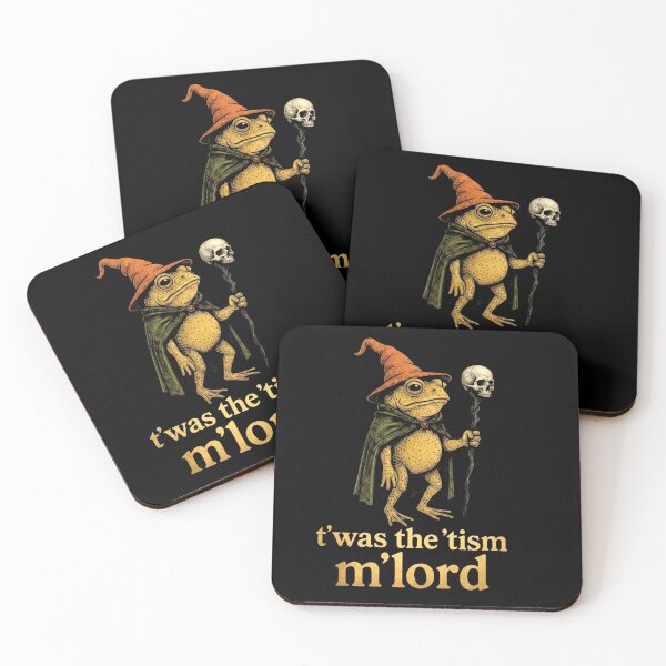 Item preview, T’was The ’Tism M’Lord Medieval Wizard Frog Meme Funny Animal designed and sold by MiALopezArt.