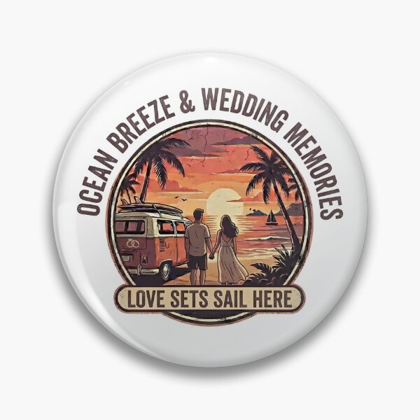 Item preview, Ocean Breeze & Wedding Memories Romantic Summer Vacation Couple Design designed and sold by RoyesButler.