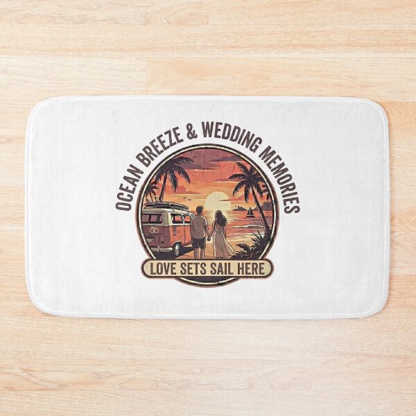 Item preview, Ocean Breeze & Wedding Memories Romantic Summer Vacation Couple Design designed and sold by RoyesButler.