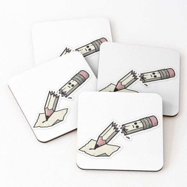 Item preview, Broken Pencil Still Trying Sticker designed and sold by uglyAFstickers.