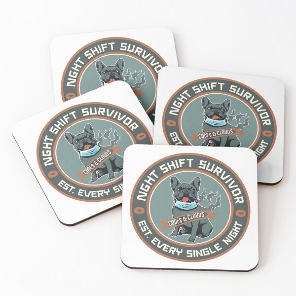 Item preview, Night Shift Nurse Gift Funny Bull Dog Healthcare designed and sold by PawsRetroStudio.
