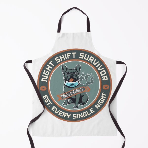 Item preview, Night Shift Nurse Gift Funny Bull Dog Healthcare designed and sold by PawsRetroStudio.