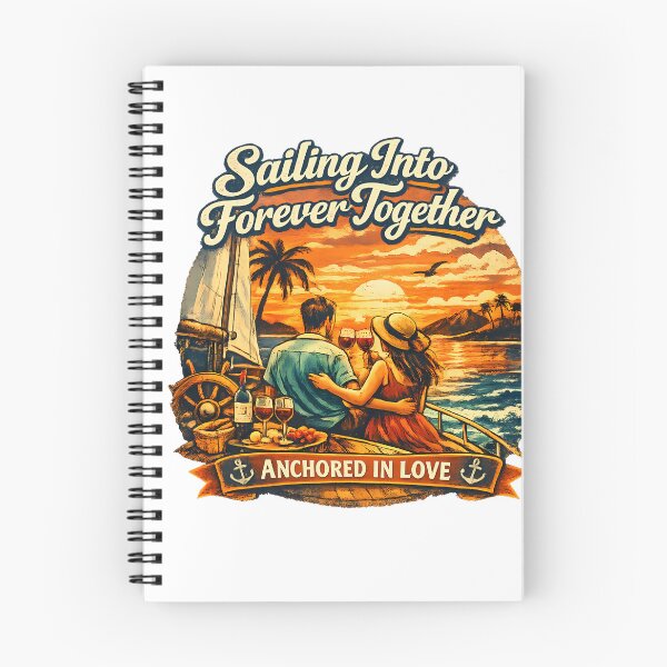 Item preview, Sailing Into Forever Together Romantic Summer Vacation Couple Design designed and sold by RoyesButler.