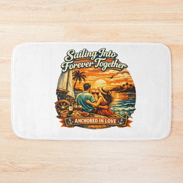 Item preview, Sailing Into Forever Together Romantic Summer Vacation Couple Design designed and sold by RoyesButler.