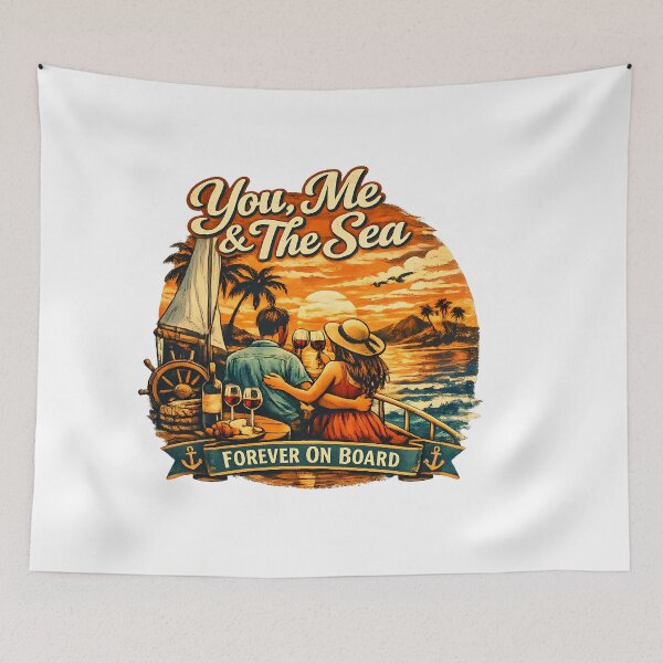 Item preview, You, Me & The Sea Romantic Summer Vacation Couple Design designed and sold by RoyesButler.