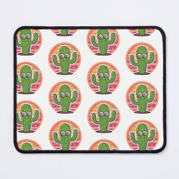 Item preview, Cute Retro Cactus Cartoon Sticker | Funny Kawaii Desert Plant | Vintage Sunset Aesthetic designed and sold by magiquecreations.