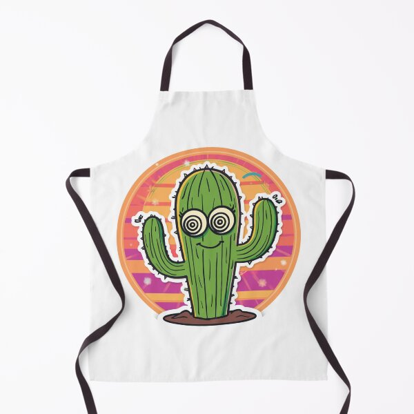 Item preview, Cute Retro Cactus Cartoon Sticker | Funny Kawaii Desert Plant | Vintage Sunset Aesthetic designed and sold by magiquecreations.