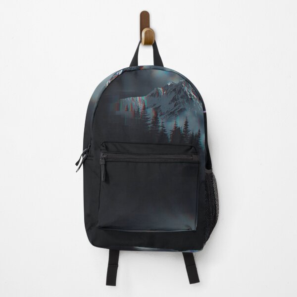 Item preview, Dark Glitch Mountain Aesthetic | Cyberpunk Snow Peak | Minimal Vaporwave Landscape designed and sold by magiquecreations.