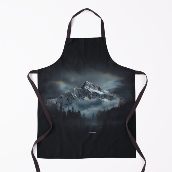 Item preview, Dark Glitch Mountain Aesthetic | Cyberpunk Snow Peak | Minimal Vaporwave Landscape designed and sold by magiquecreations.