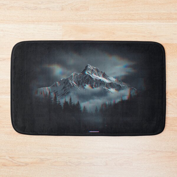 Item preview, Dark Glitch Mountain Aesthetic | Cyberpunk Snow Peak | Minimal Vaporwave Landscape designed and sold by magiquecreations.