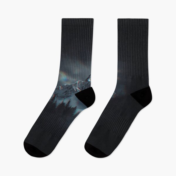 Item preview, Dark Glitch Mountain Aesthetic | Cyberpunk Snow Peak | Minimal Vaporwave Landscape designed and sold by magiquecreations.