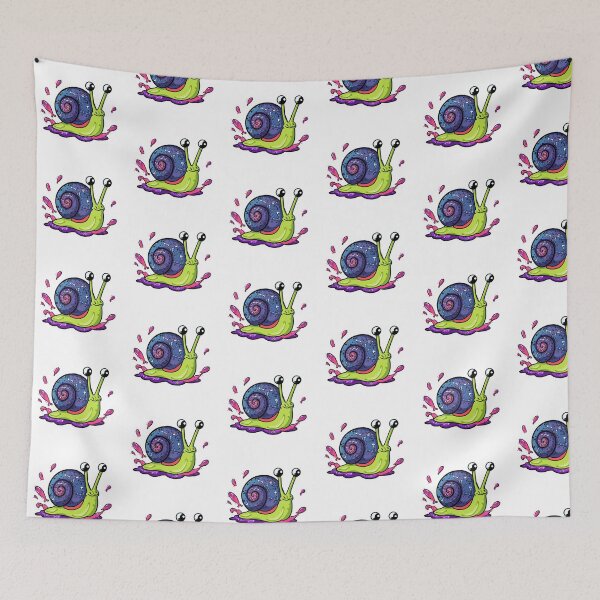 Item preview, Trippy Snail Sticker — Psychedelic Galaxy Shell Groovy Cartoon Snail designed and sold by magiquecreations.